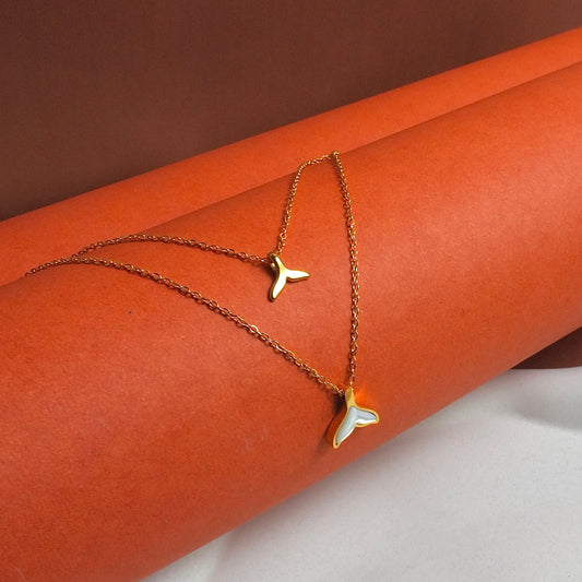 Double Layer Mermaid Tail Necklace