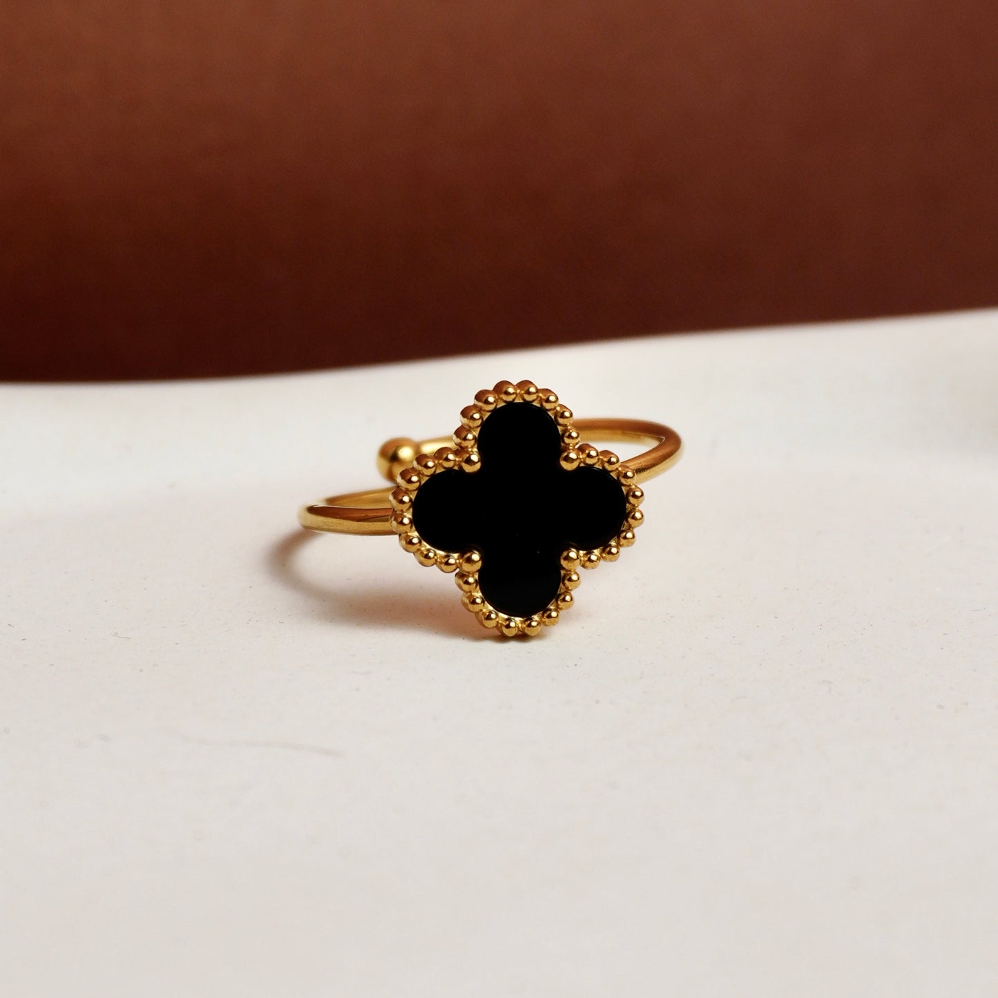 Black Clover Ring(Adjustable)