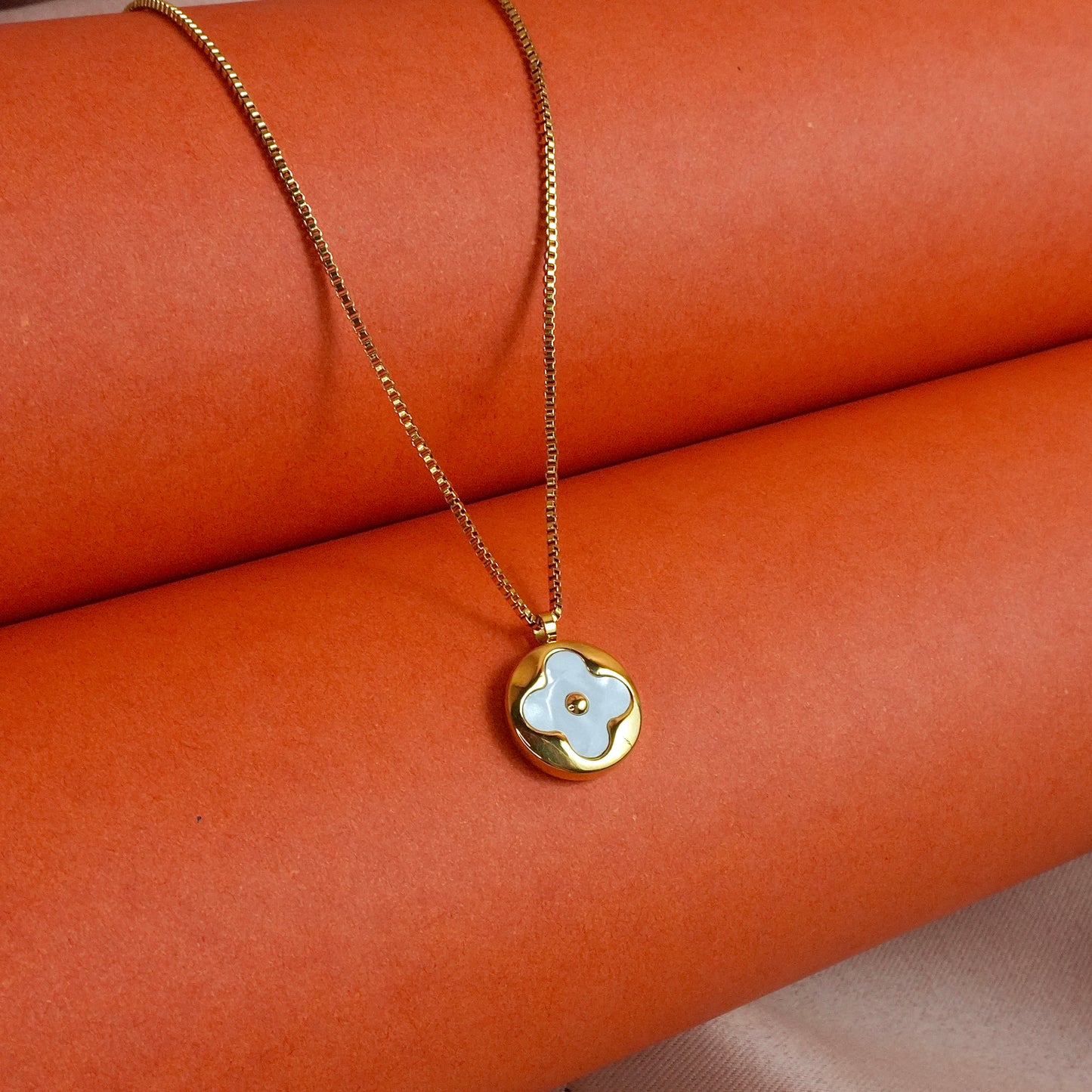 Golden Clover Necklace