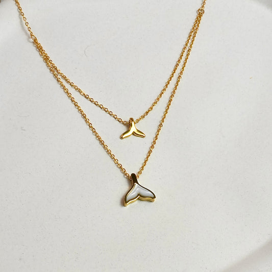 Double Layer Mermaid Tail Necklace