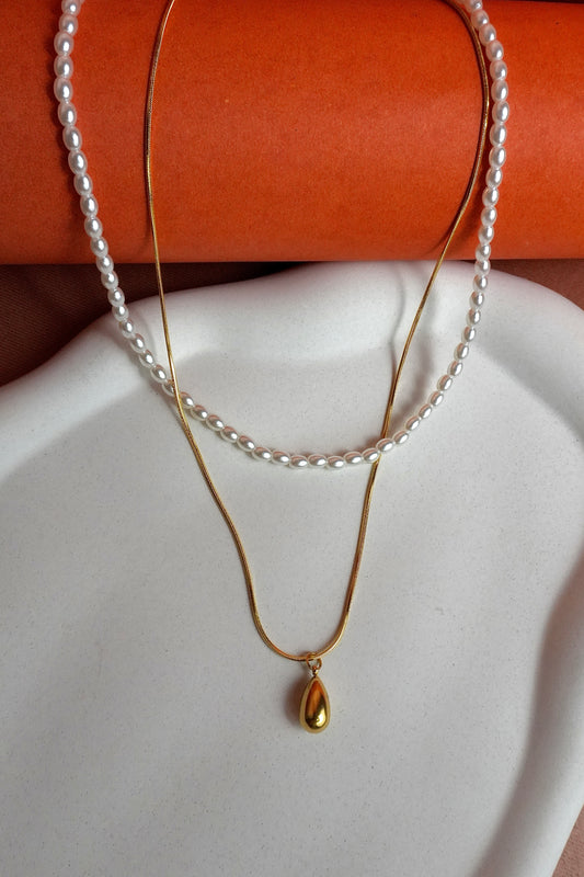 Double Layered Luxe Pearl Necklace