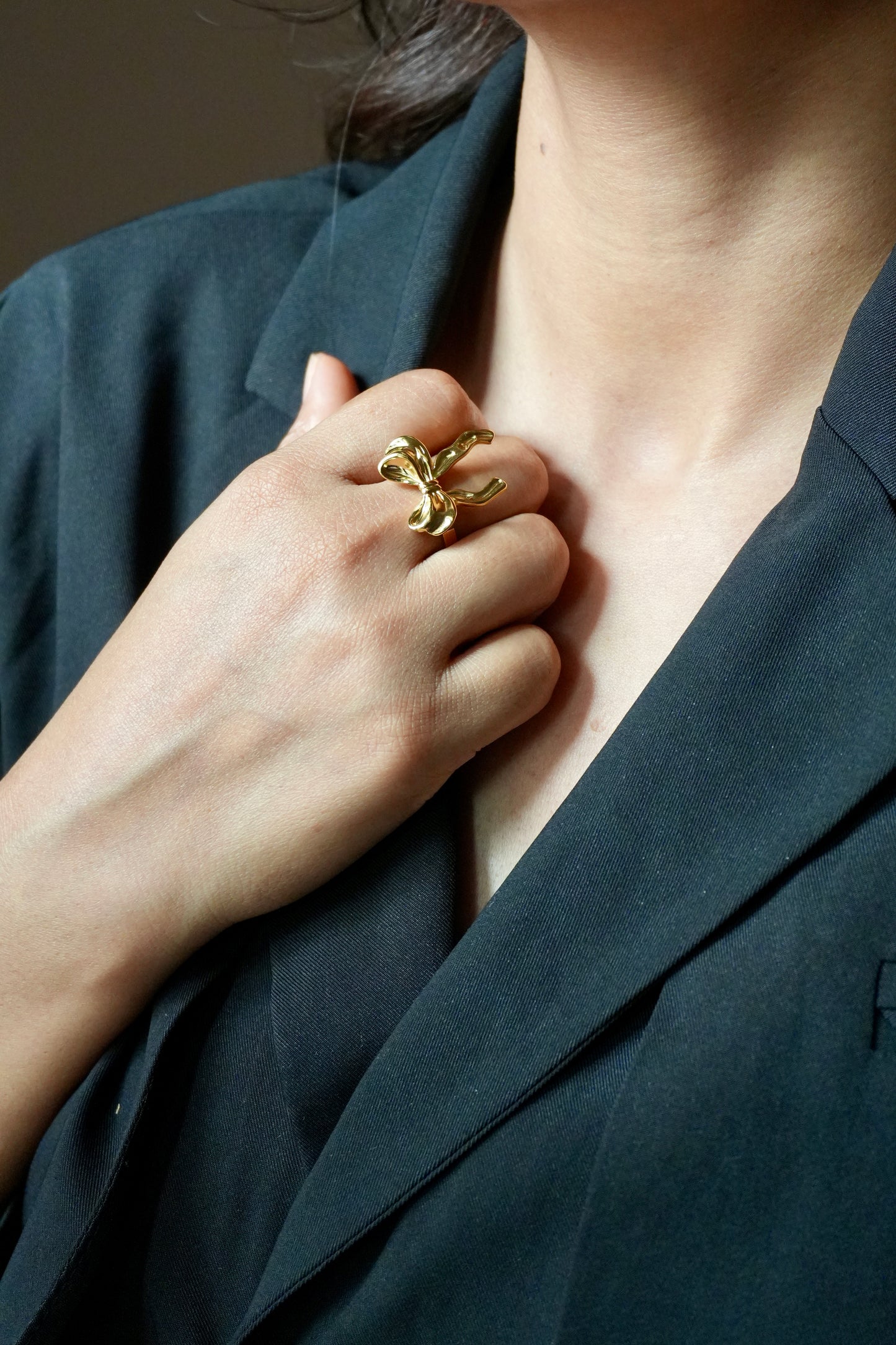 Bow Statement Ring(Adjustable)