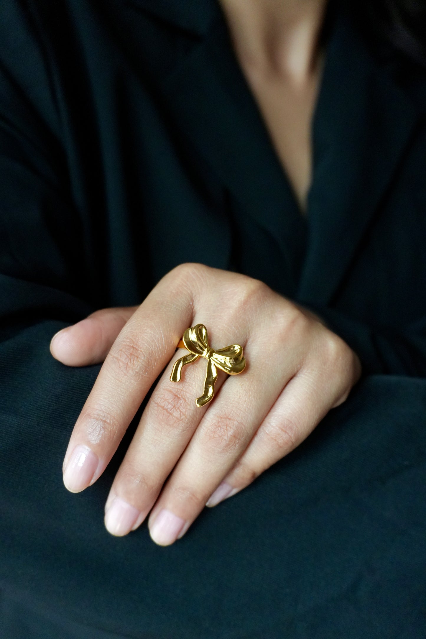 Bow Statement Ring(Adjustable)