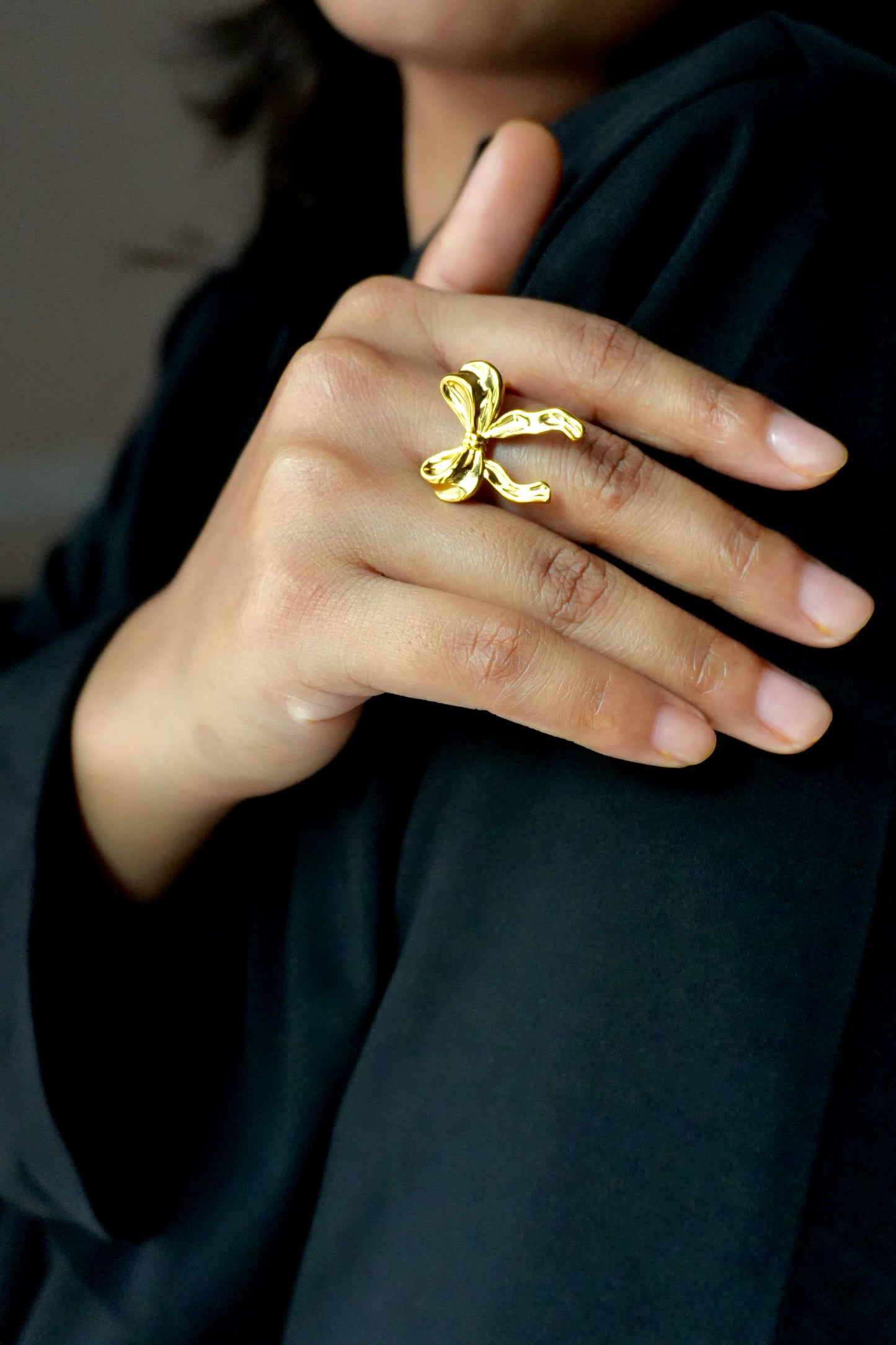 Bow Statement Ring(Adjustable)
