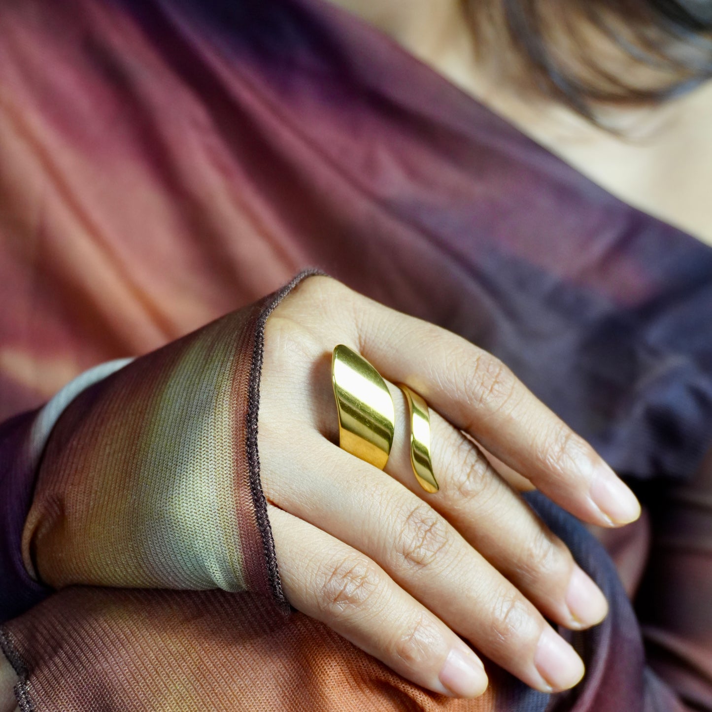 Cross over Statement Ring(Adjustable)