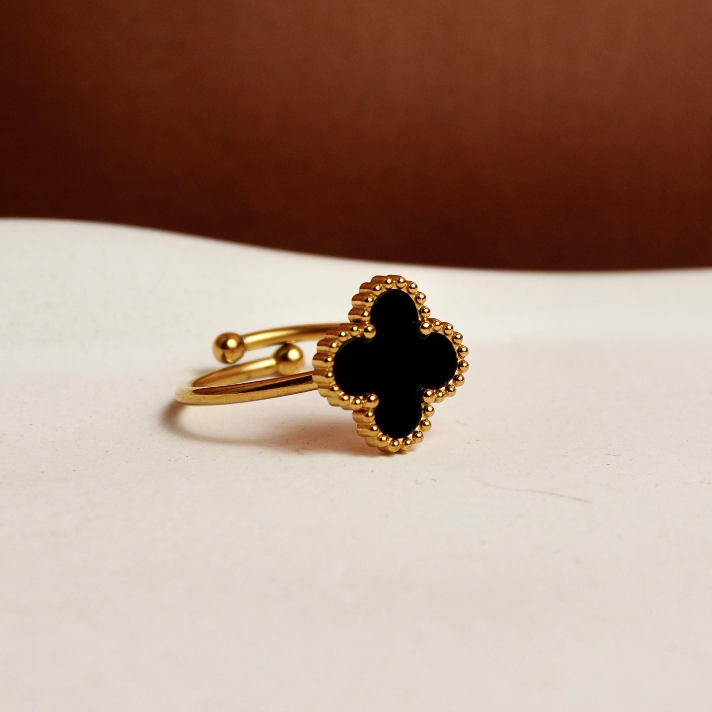 Black Clover Ring(Adjustable)