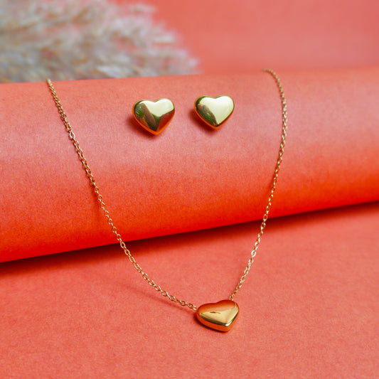 Heart Necklace Set