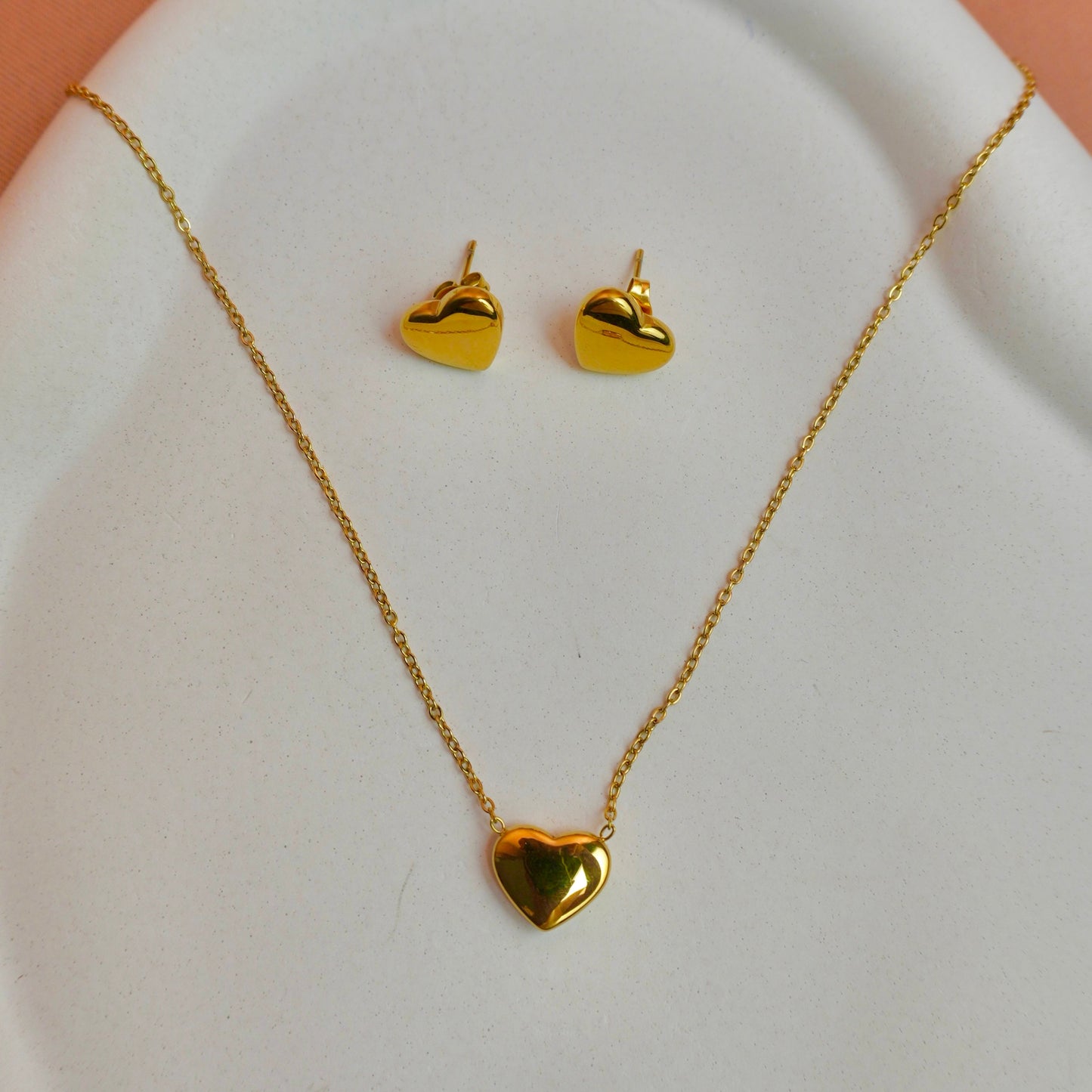 Heart Necklace Set