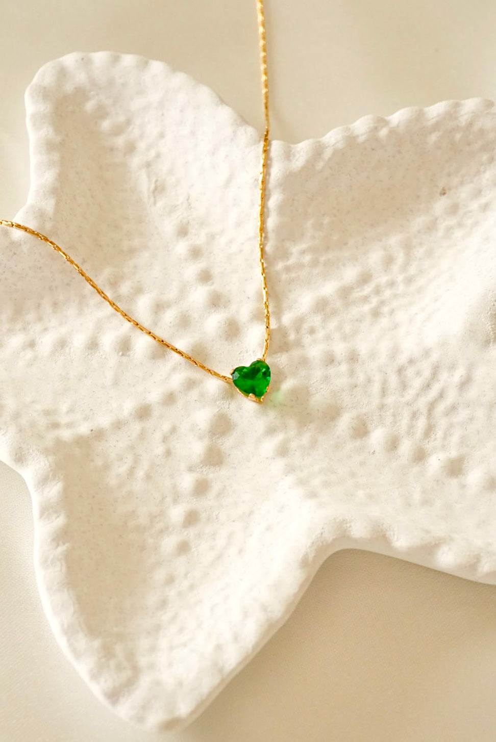 Green Heart Diamond Necklace