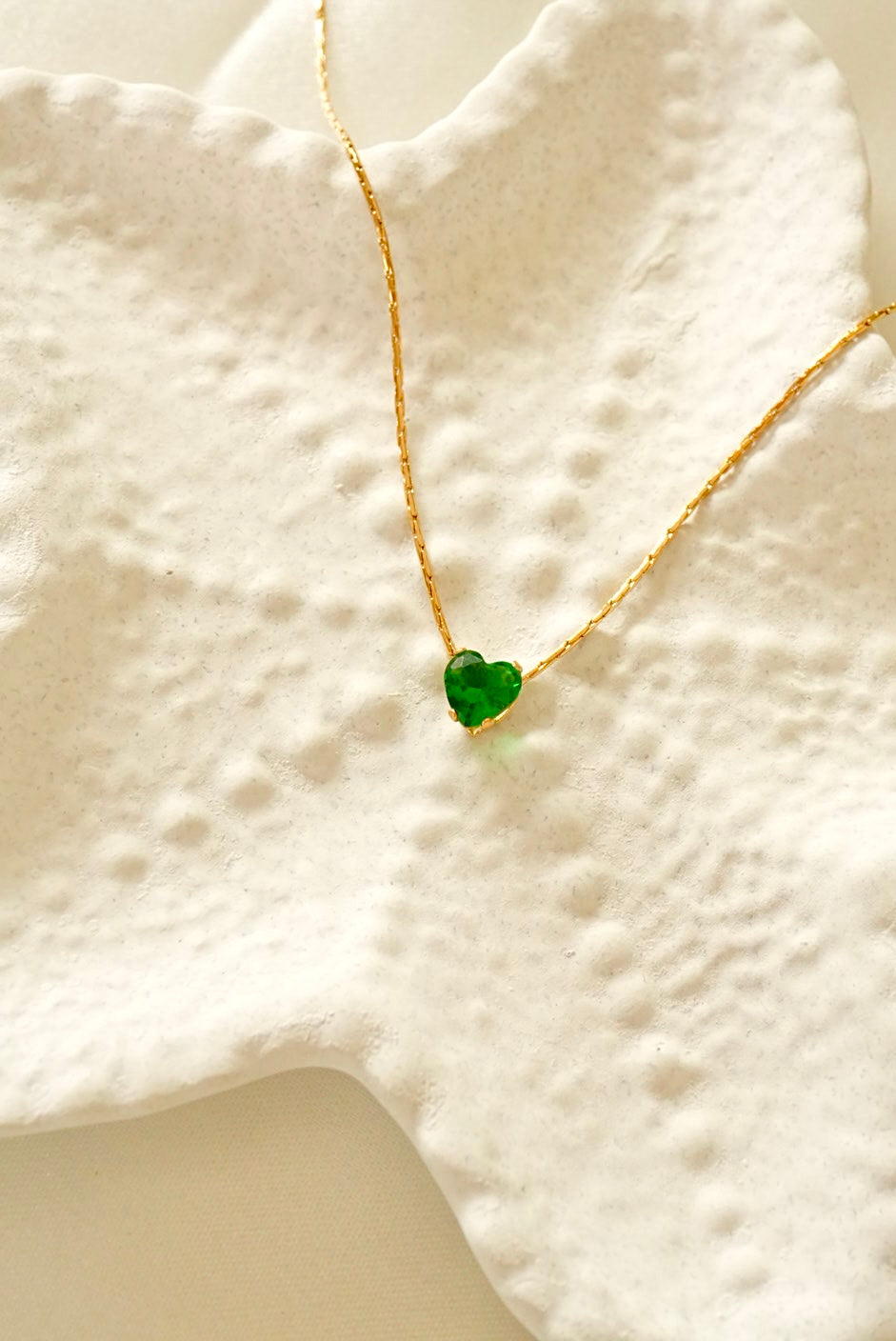Green Heart Diamond Necklace