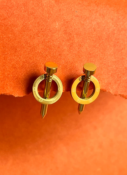 Bold Nail Earrings