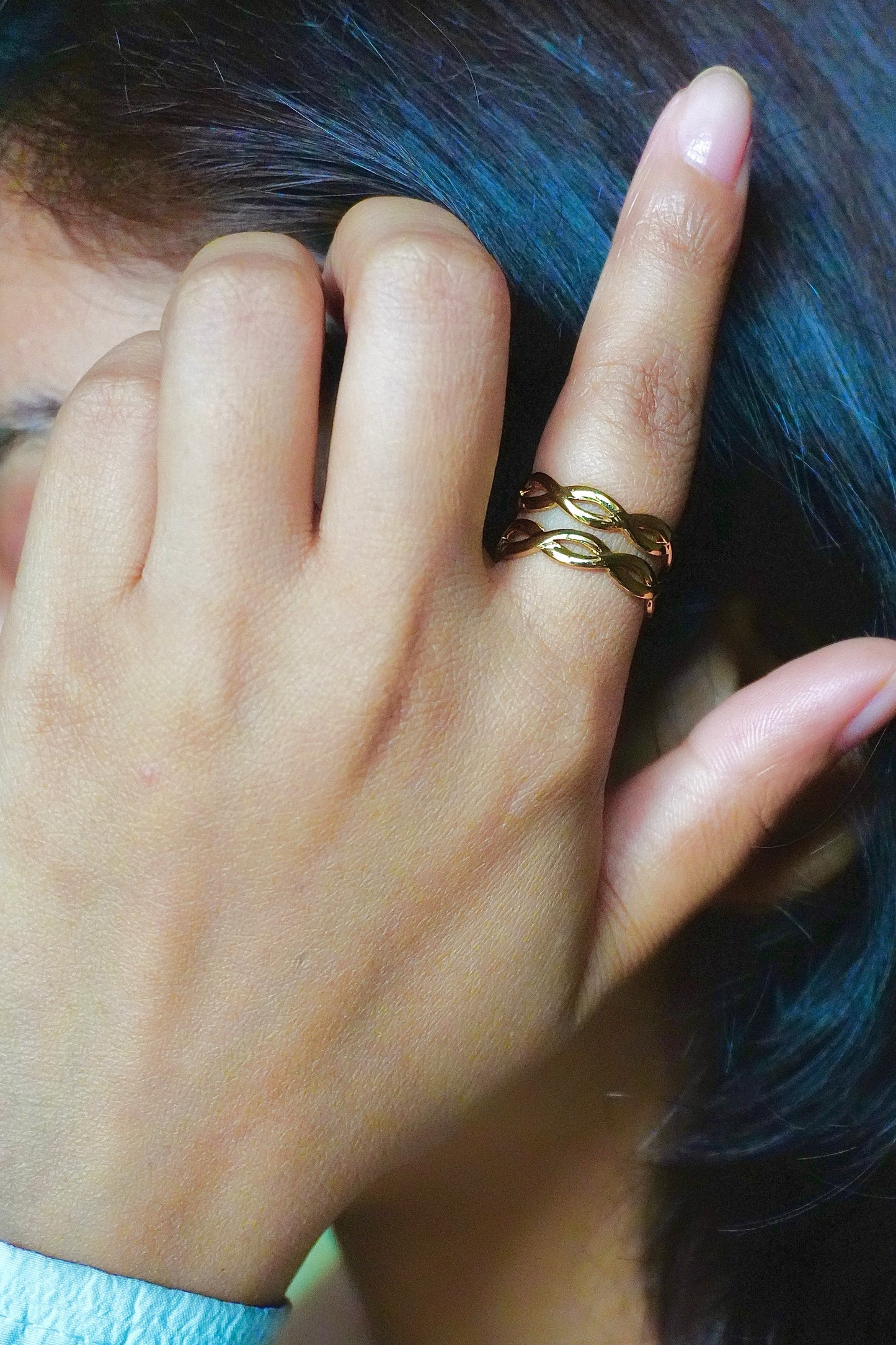 Double Braid Ring(Adjustable)