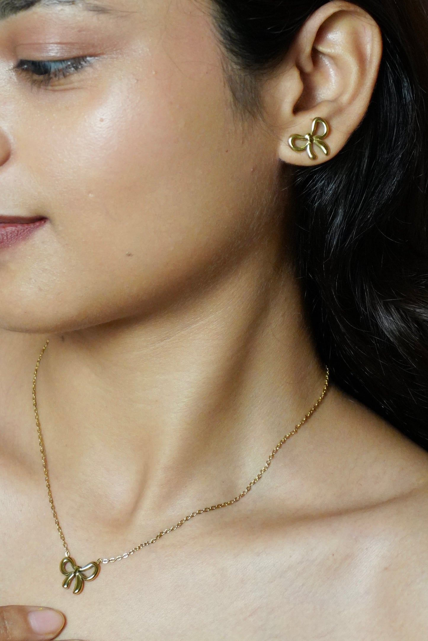Bow Necklace Set