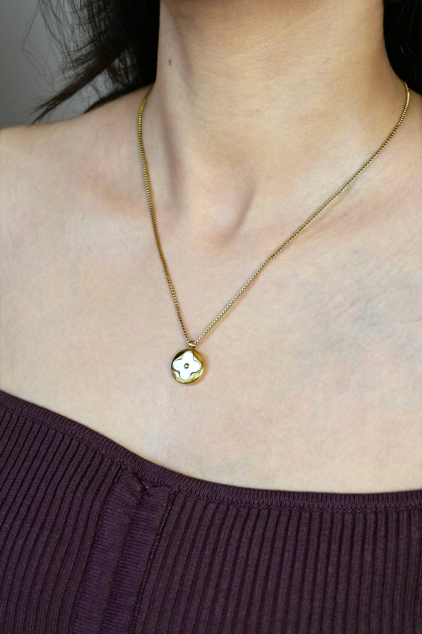 Golden Clover Necklace